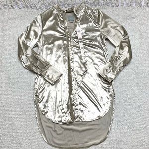 Anthropologie Maeve NWT Velvet Tunic Top